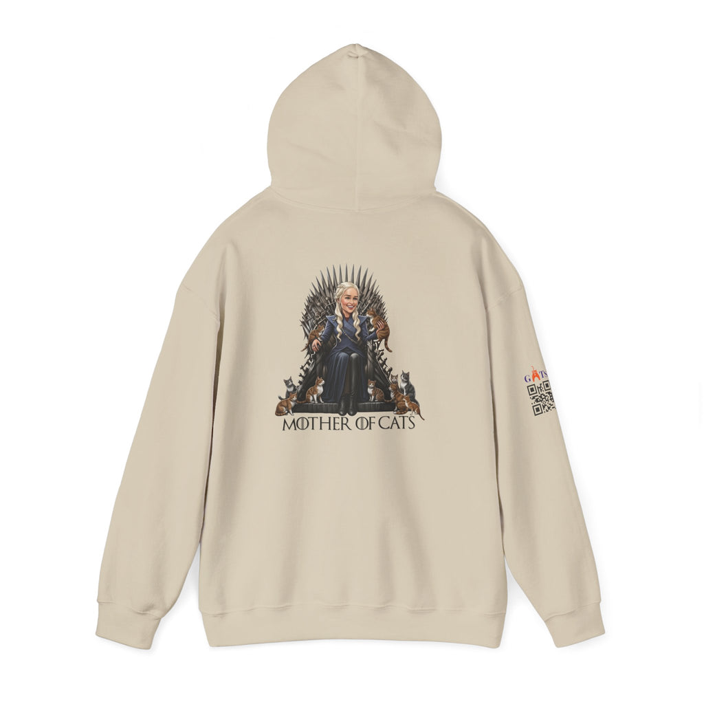 Hoodie The Mother of Cats – Reina del trono de pelos
