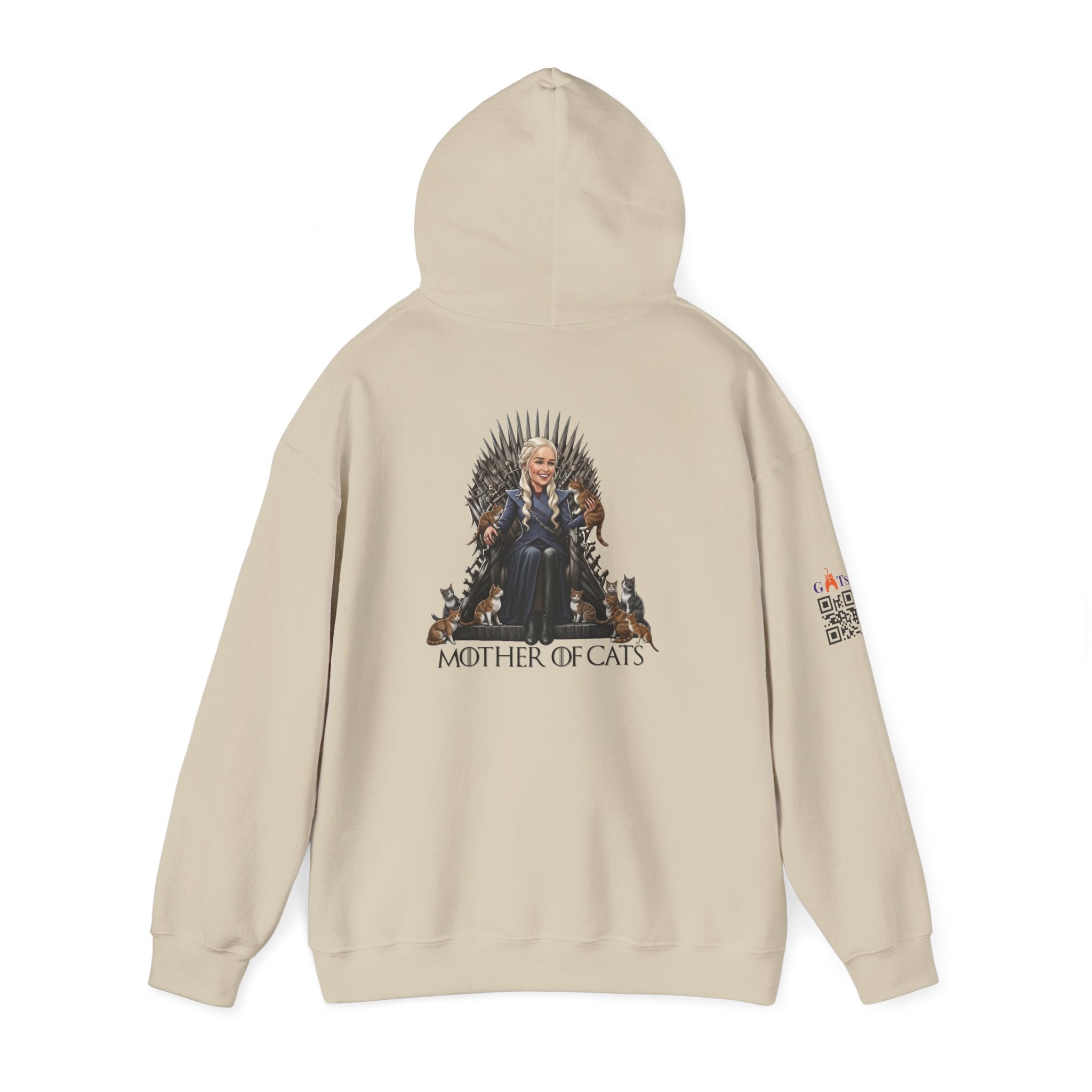 Hoodie The Mother of Cats – Reina del trono de pelos