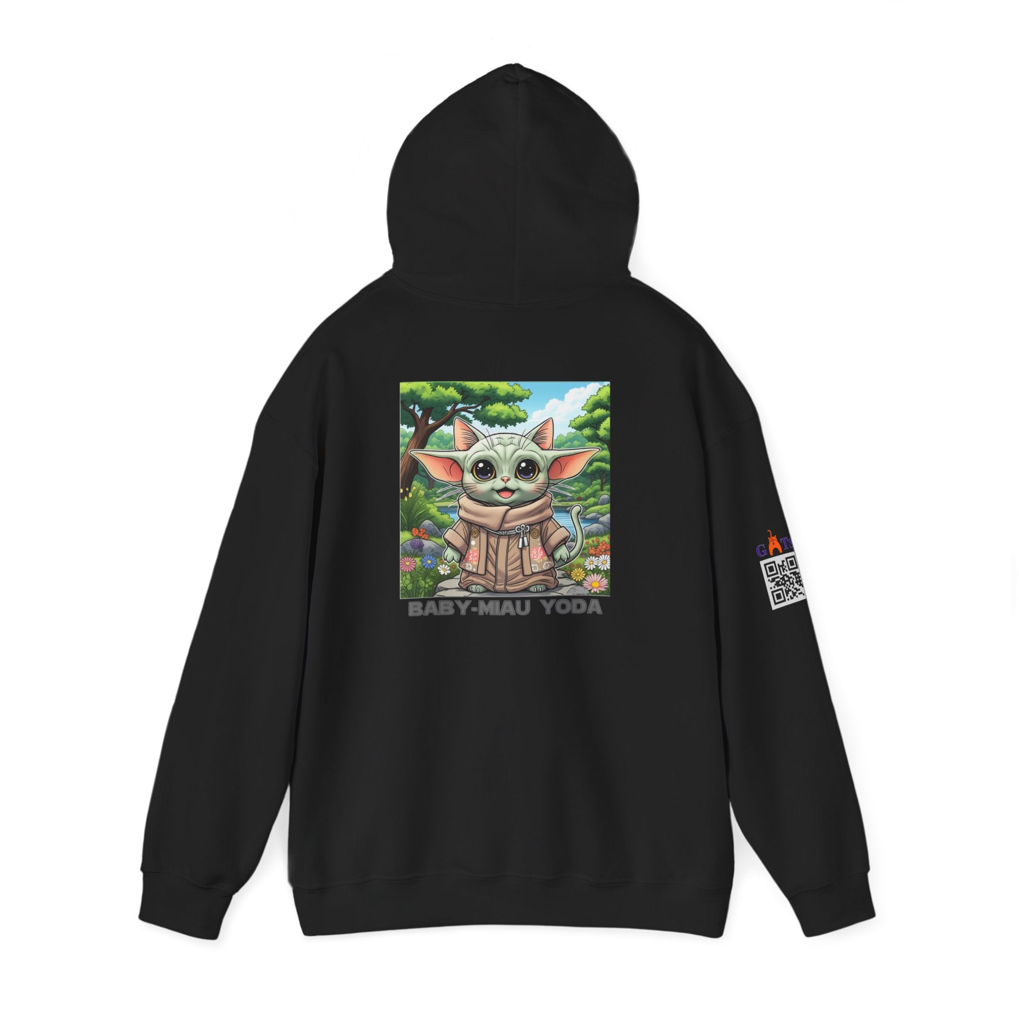 Hoodie Baby Miau Yoda – El poder del ronroneo interior