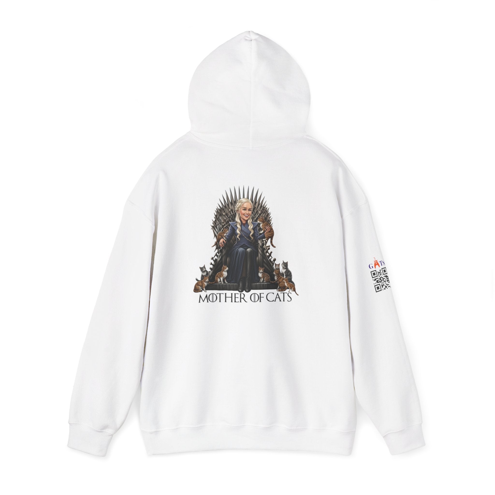 Hoodie The Mother of Cats – Reina del trono de pelos