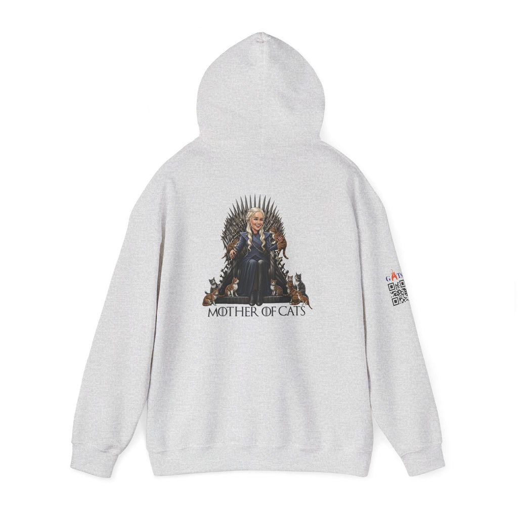 Hoodie The Mother of Cats – Reina del trono de pelos
