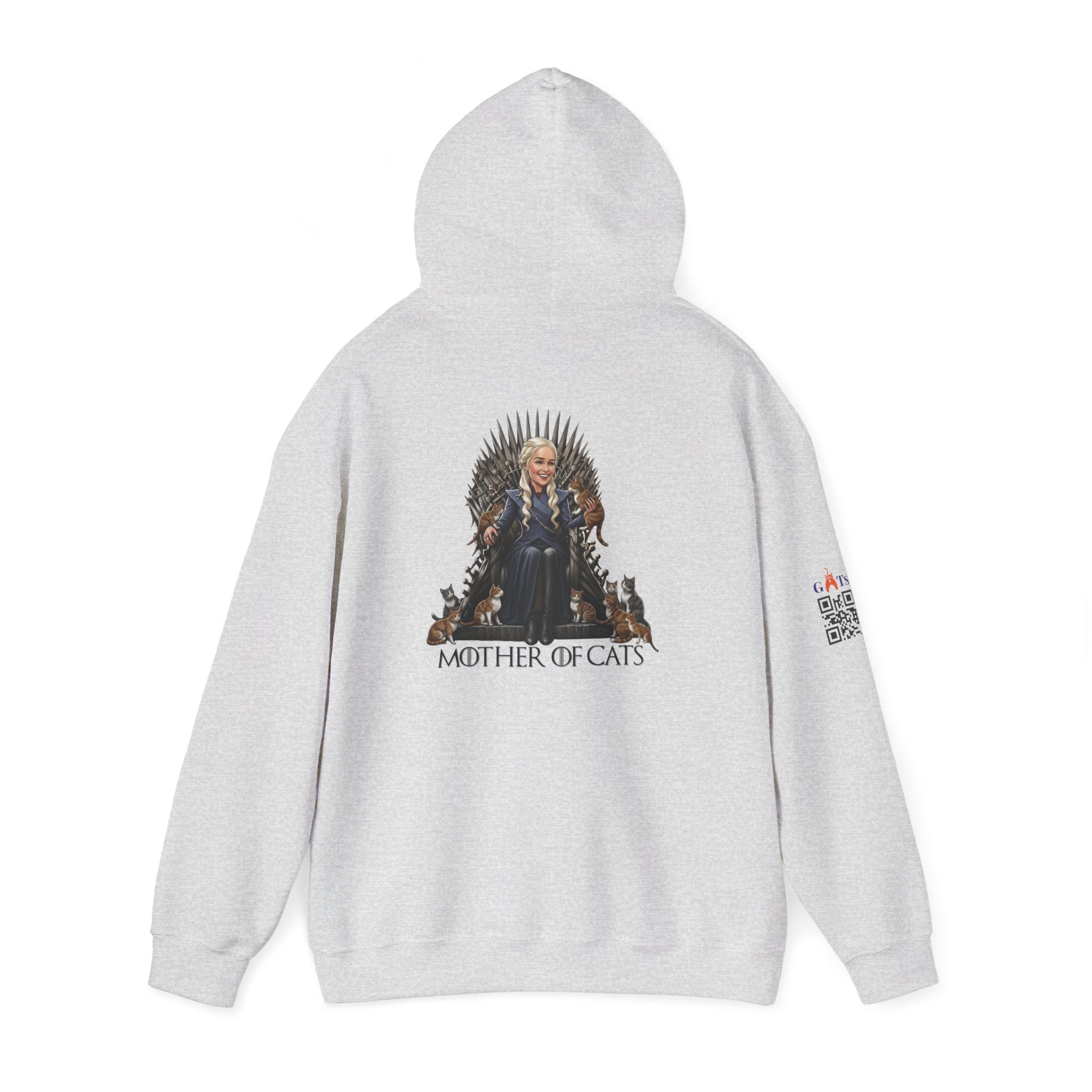 Hoodie The Mother of Cats – Reina del trono de pelos