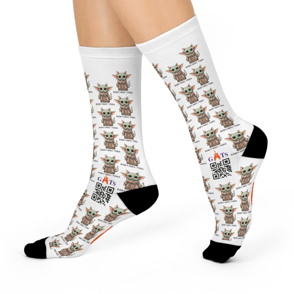Calcetines Baby Miau Yoda – El poder del ronroneo interior